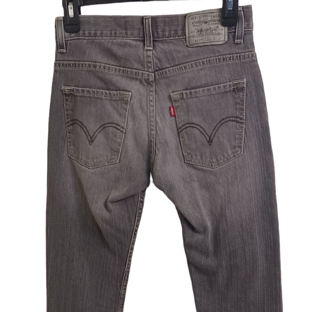 633820...Levi's 511 Skinny Jeans Size 14 Reg, W26, 26" Inseam 8 1/2" Rise - Picture 3 of 5
